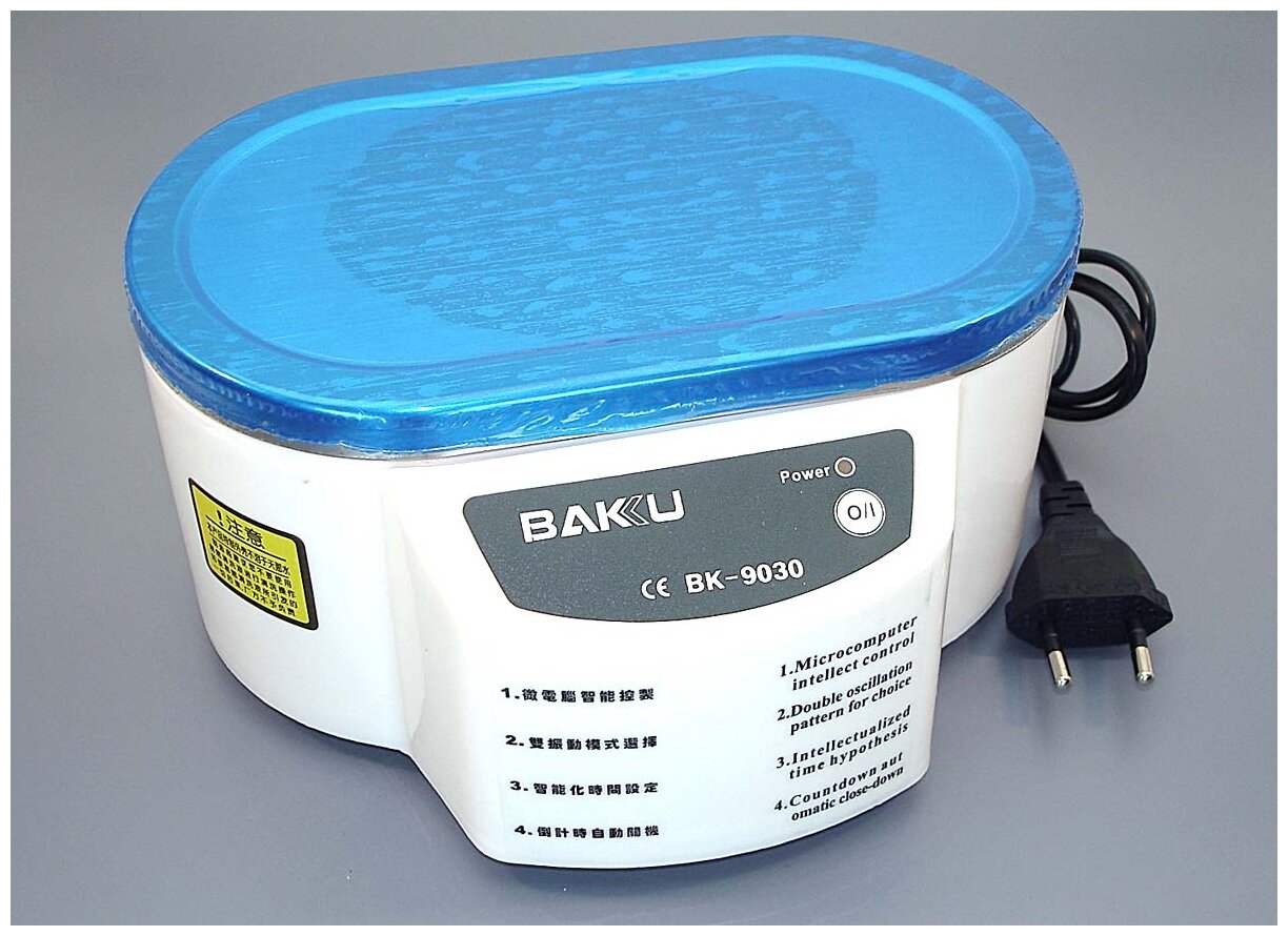 Ультразвуковая ванна BAKU BK-9030 объем 0.6л 35Вт цвет белый