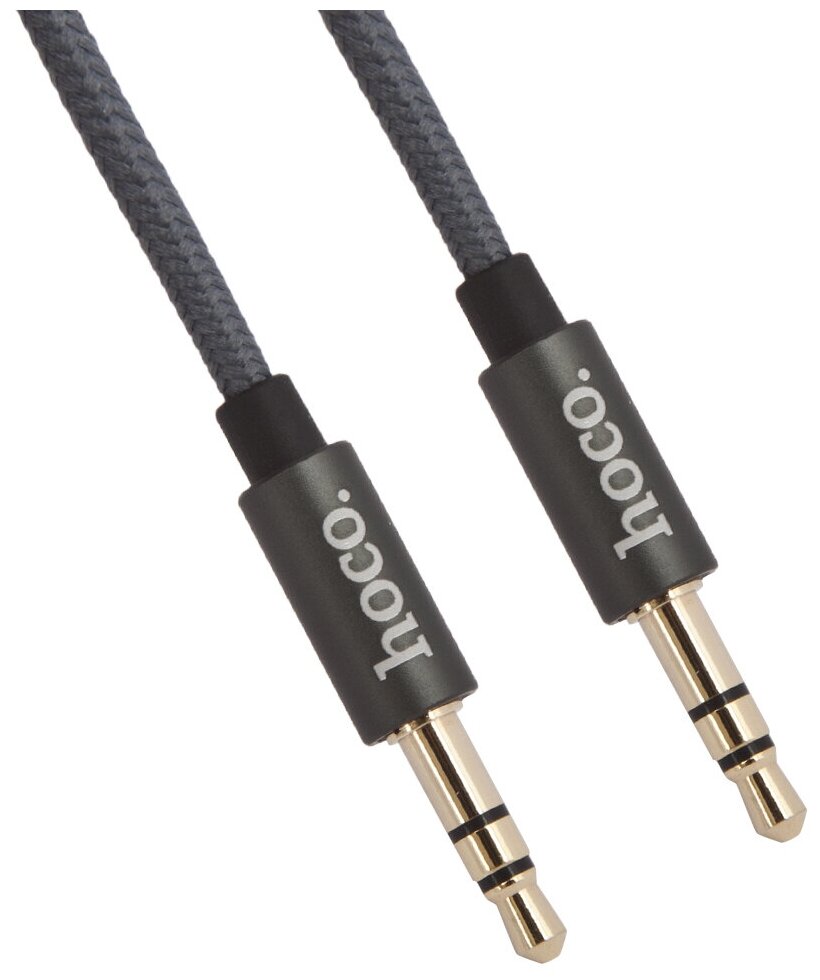 Аудиокабель HOCO UPA03 Noble Sound Series AUX Audio Cable L=1M серый