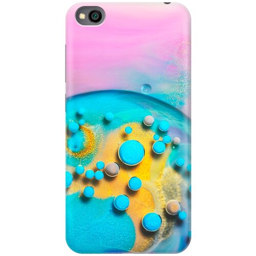 фото Ультратонкий силиконовый чехол-накладка для xiaomi redmi go с принтом "цветные капли" gosso