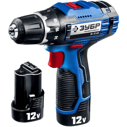 DL-12 дрель-шуруповерт 2 АКБ в кейсе ЗУБР Профессионал 785300₽