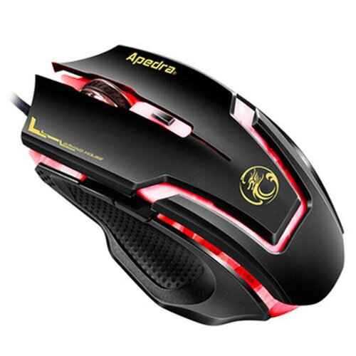 Игровая мышь проводная APEDRA A9 черный 139000₽