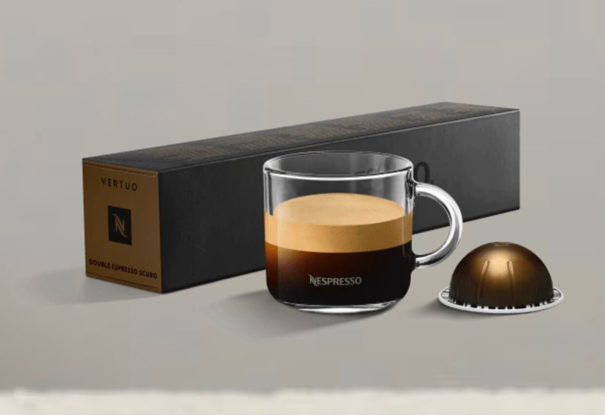 Капсулы для кофемашин Nespresso Vertuo "Nespresso DOUBLE ESPRESSO SCURO" (10 капсул), - фотография № 1