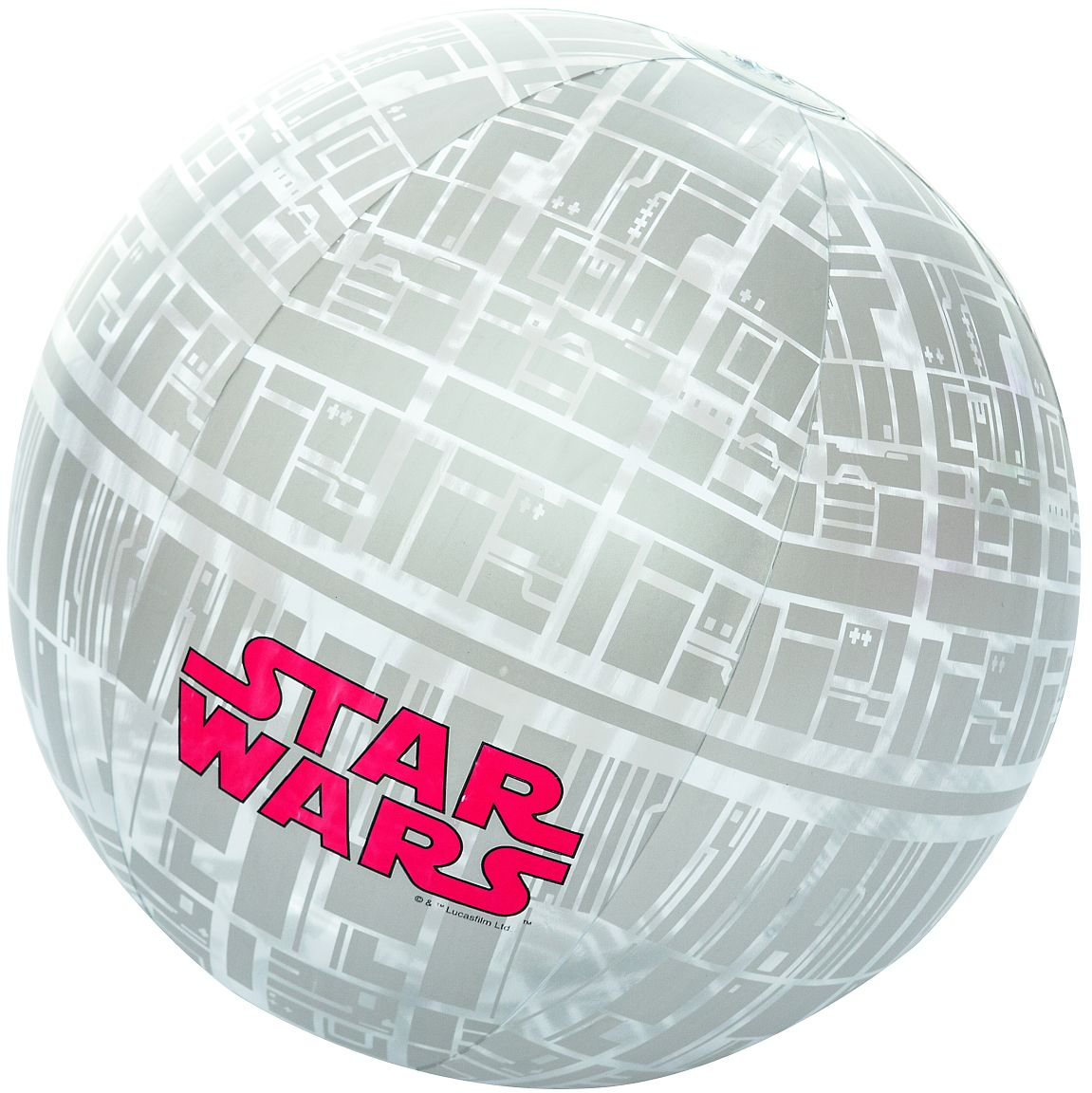 Мяч пляжный надувной спортивный, игрушка для бассейна Космическая станция Star Wars 61 см 91205