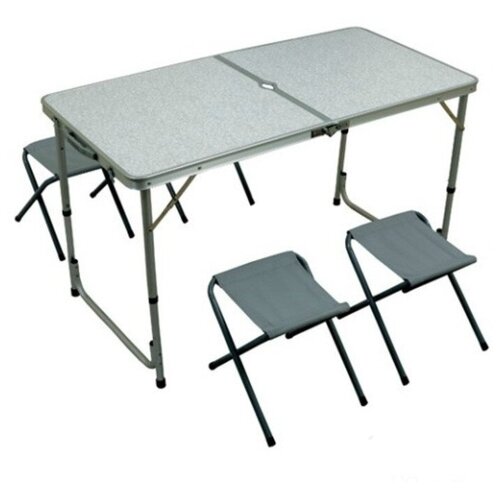 Набор мебели складной стол + 4 стула (дача, охота и рыбалка, пикник)