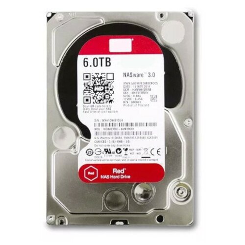 Жесткий диск Western Digital WD 6Tb Red WD60EFAX