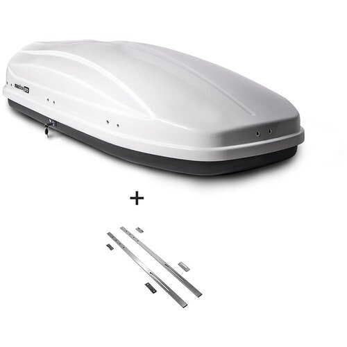 Бокс на крышу MaxBox Pro 460л, белый матовый, 175х84х42, усилители дна, арт: MBP-460-W-1