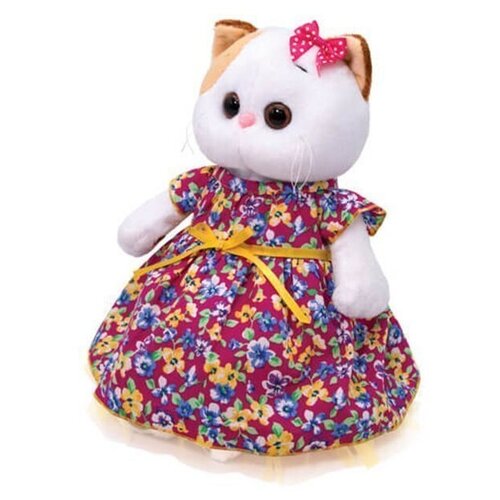 Ли-Ли Кошечка в платье с цветочным принтом LK24-055