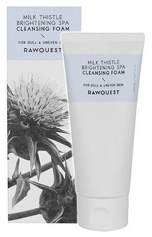 RAWQUEST MILK THISTLE BRIGHTENING SPA CLEANSING FOAM Пенка для умывания с экстрактом расторопши