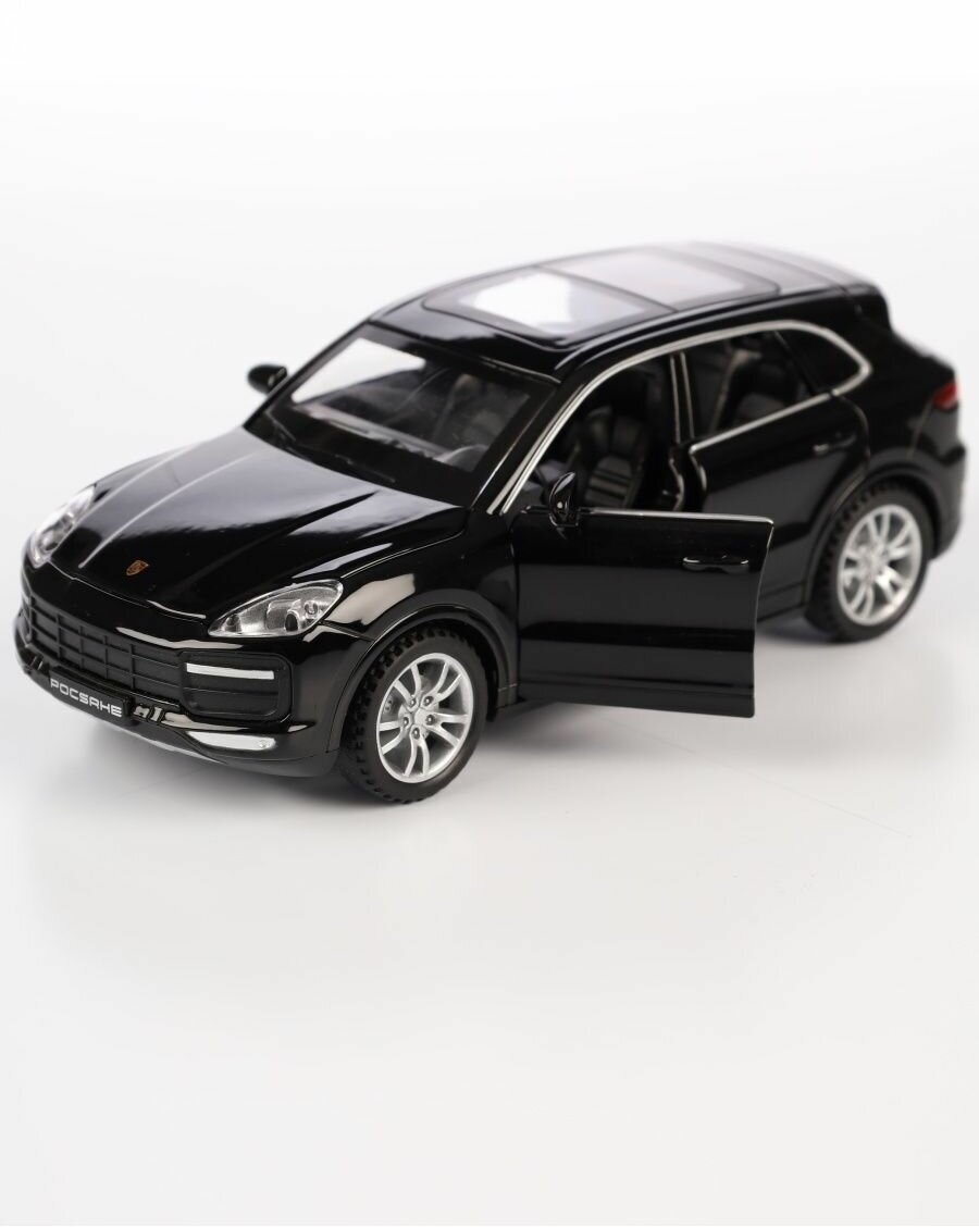 Модель автомобиля Porsche Cayenne коллекционная металлическая игрушка масштаб 1:24 черный