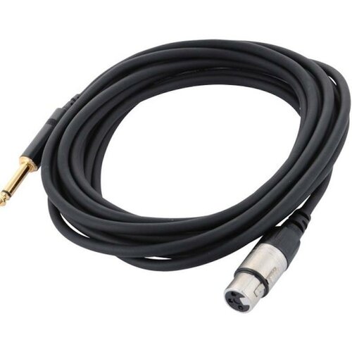 Cordial CCM 5 FP микрофонный кабель XLR F/моно джек 6,3 мм, 5,0 м, черный cordial ccm 7 5 fp микрофонный кабель
