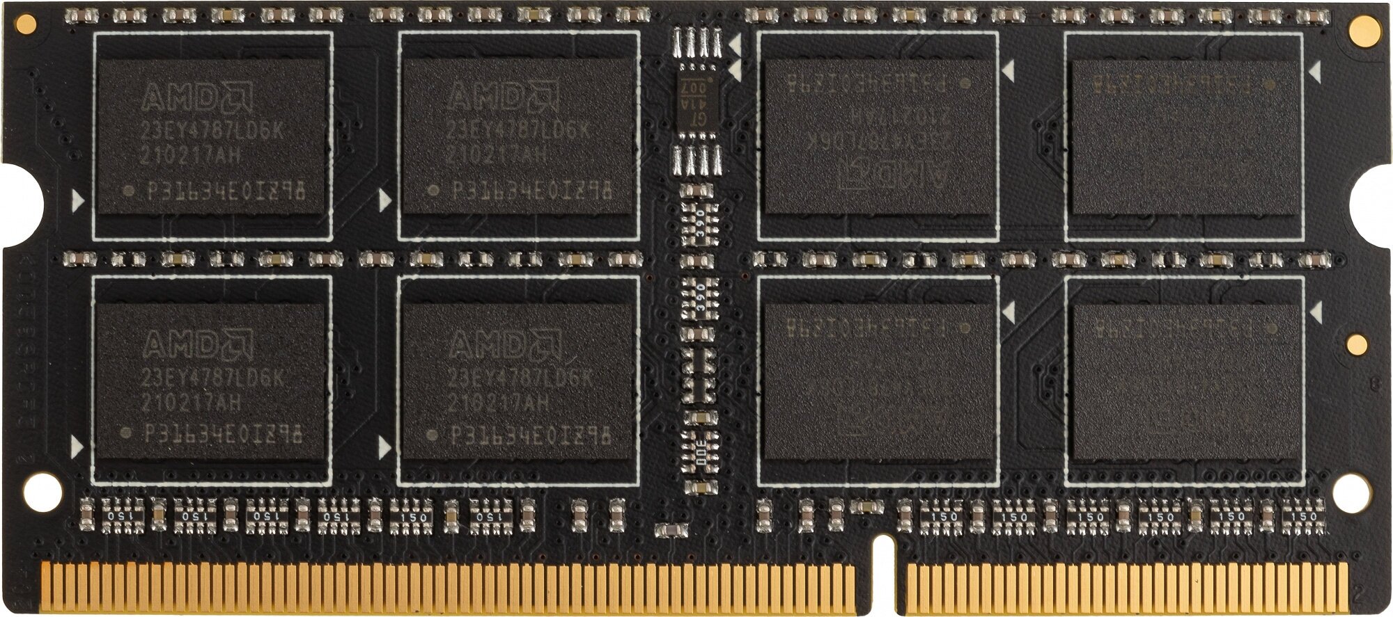 Модуль памяти SODIMM DDR3 8GB AMD 1600MHz, black, Non-ECC, CL11, 1.35V, Retail - фото №4