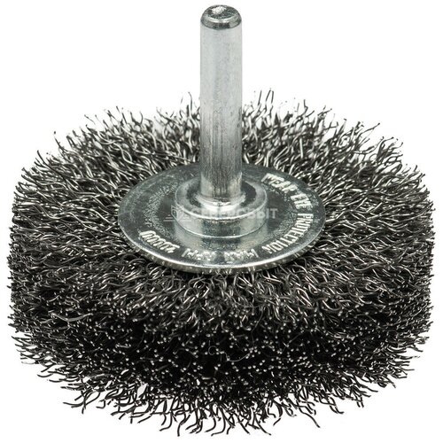 Щетка дисковая, гофр. для дрелей №606 ПрофоОснастка Эксперт хв 6 мм D50х17 мм RPM 20000 SS (нерж) 0,3 20709007