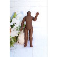 Корейское шарнирное тело для кукол Paola Reina 21 см, бренд Sukbindoll (Kokobini), темное (негритянка)