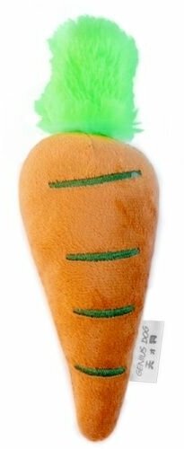 Игрушка для собак грызунок кусалка грызак Морковь 19 см - фотография № 1
