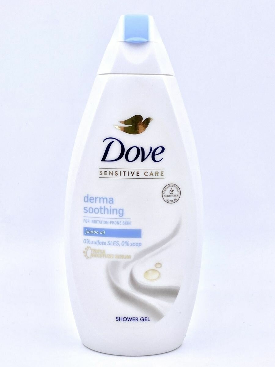 Dove Крем-гель для душа с маслом Жожоба Derma Soothing Для чувствительной кожи 400мл