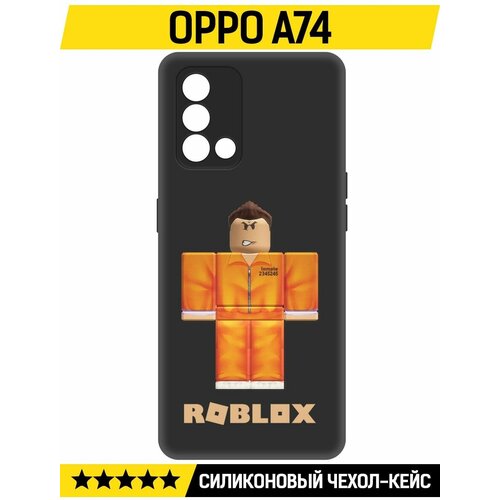 Чехол-накладка Krutoff Soft Case Roblox-Заключенный для Oppo A74 черный