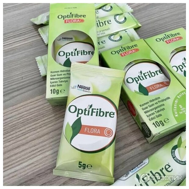 OptiFibre Nestle/ Оптифайбер порошок 10 пакетиков по 5 грамм. - фотография № 1