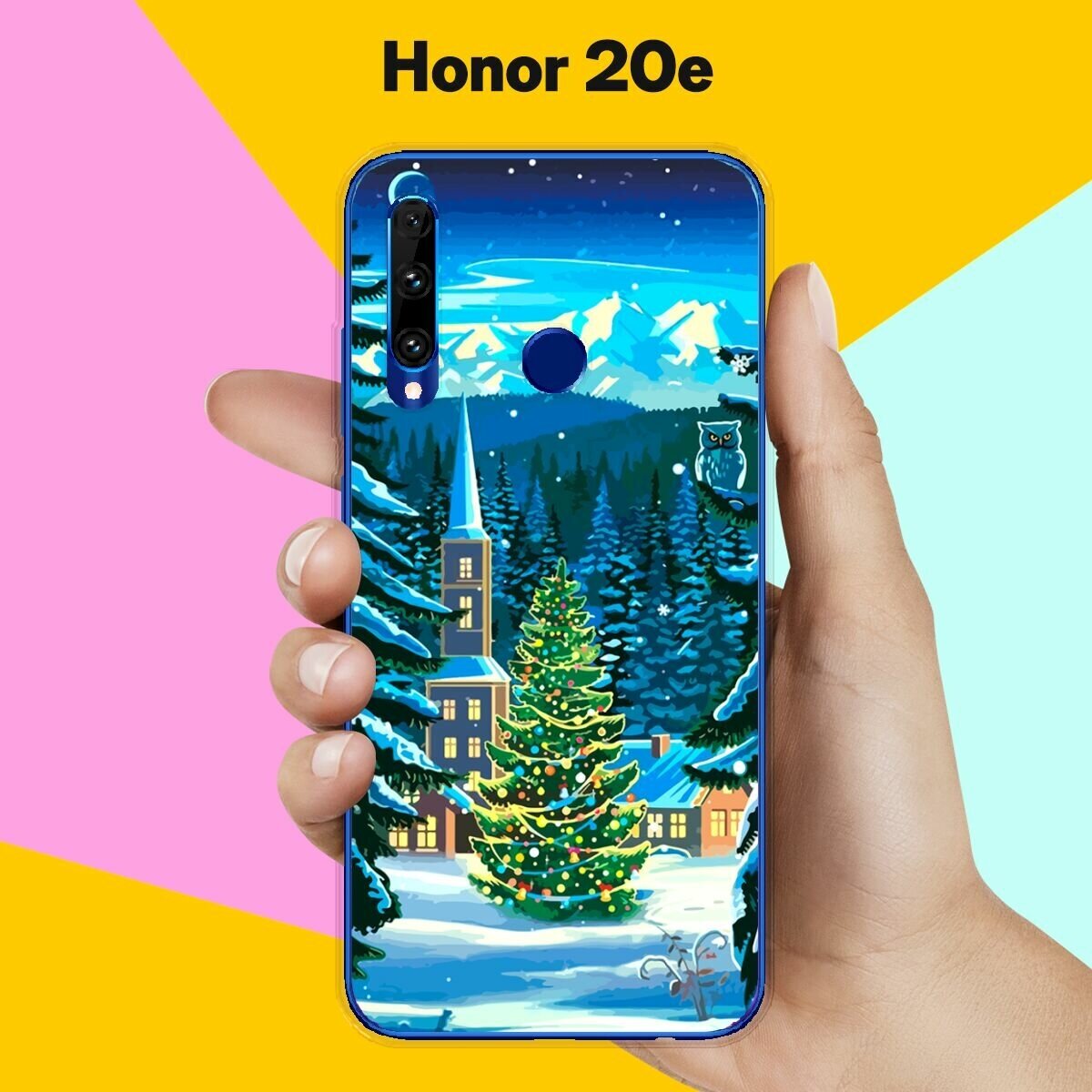 Силиконовый чехол на Honor 20e Елка / для Хонор 20Е