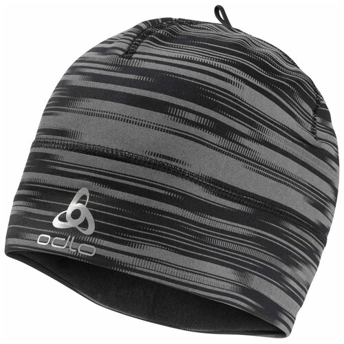 Шапка Odlo Polyknit Warm Eco Print,60264/Black reflective