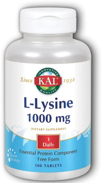 KAL L-Lysine 1000 mg (L-лизин) 1000 мг 100 таблеток