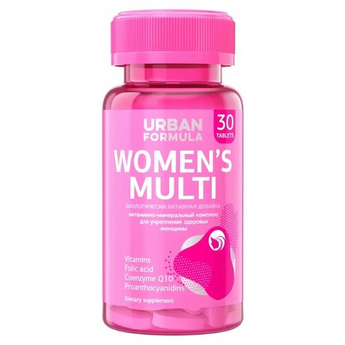Витаминно-минеральный комплекс от A до Zn Urban Formula для женщин, 30 таблеток
