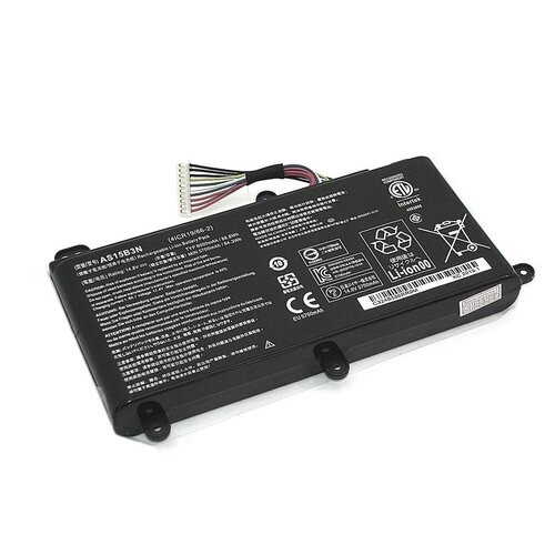 Аккумуляторная батарея для ноутбука Acer GX21-71 (AS15B3N) 14.8V 5700mAh черная для acer хищник gx 791 gx 792 50 q10n5 004 гнездо dс in мощность разъем зарядный порт для кабеля разъем