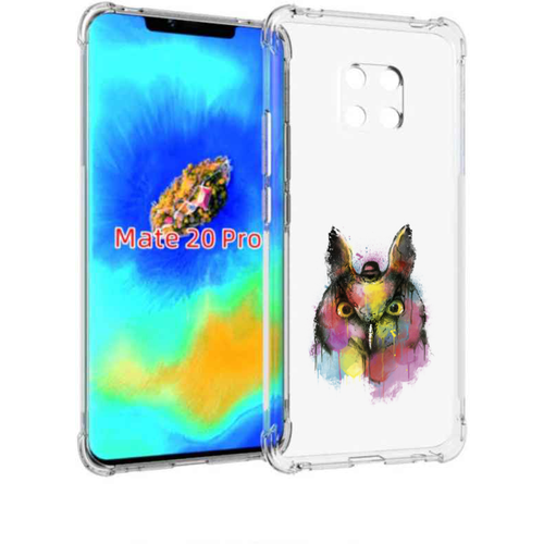 Чехол задняя панель накладка бампер MyPads Сова 2 для Huawei Mate 20 Pro/Mate 20 RS 6.39