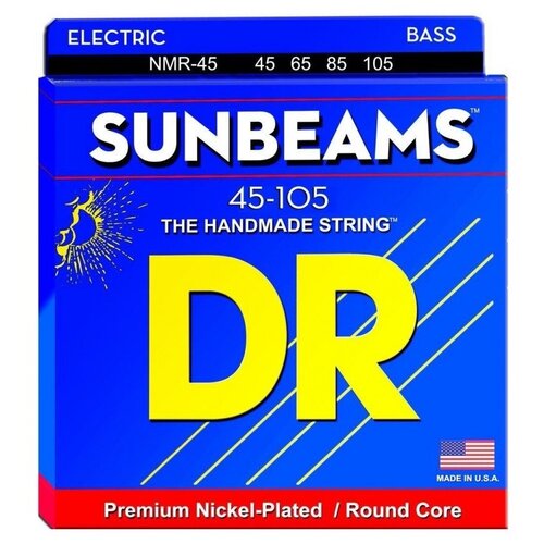 Набор струн DR NMR-45 Sunbeams, 1 уп. dr nmr 45 sunbeam струны для 4 струнной бас гитары никель 45 105