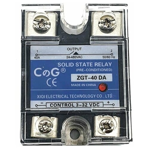 Твердотельное реле SSR-1-40DA berm solid state relay ssr 10da 25da 40da 60da 80da 100 da 3 32v dc to 12 220v dc ssr single phase dc control dc no contact