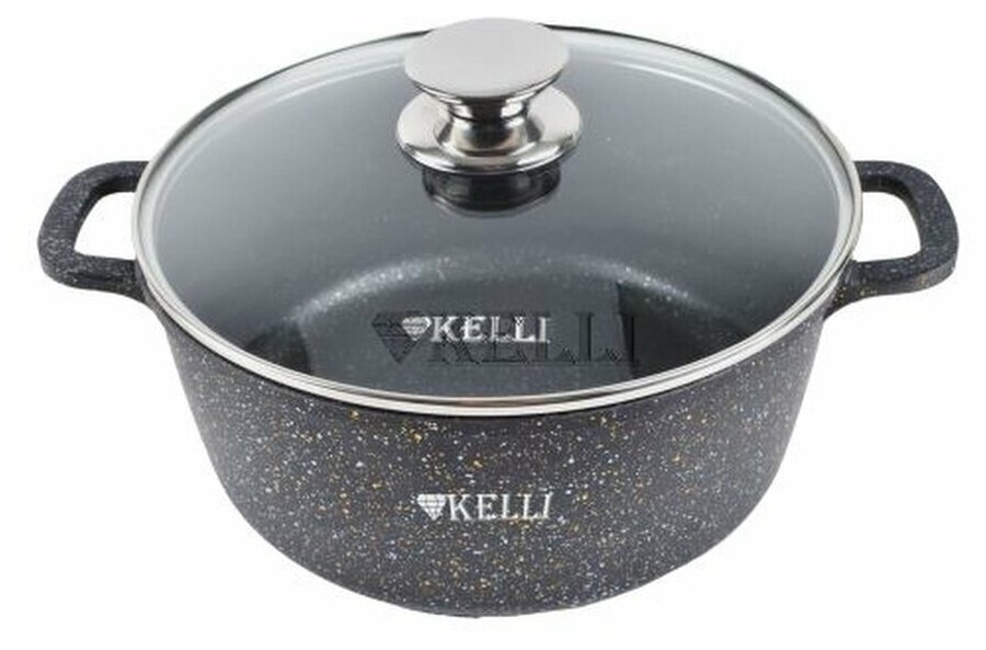 Кастрюля Kelli KL-4092-24 с гранитным покрытием 5,5л.