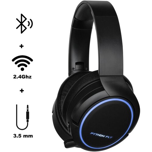 Наушники беспроводные игровые Python fly X7Pro игровая гарнитура наушники для ПК PS4 PS5 XBOX One Nintendo Switch черные 510000₽