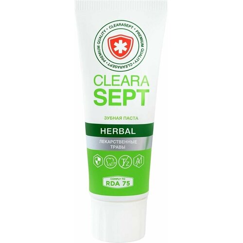 Зубная паста ClearaSept Herbal Лекарственные травы 75мл