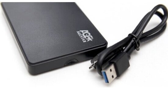 Внешний корпус для HDD 2.5" Agestar 3UB2P2 пластик черный