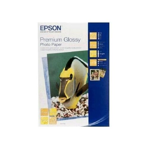 Бумага Epson C13S041706 Premium Glossy Photo 10x15см (20 sh) бумага hp q8691a 10x15 advanced glossy photo 250 g m 25 sheets