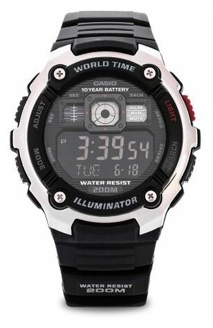 Наручные часы CASIO AE-2000W-1B, черный