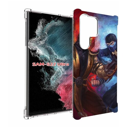 Чехол MyPads Mortal Kombat art для Samsung Galaxy S23 Ultra задняя-панель-накладка-бампер