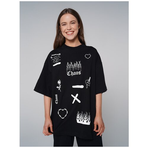 фото Футболка твое 80683 цвет: черный xs-s