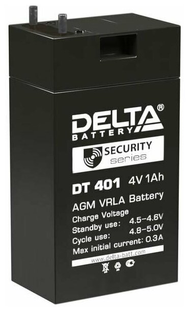 Аккумулятор ОПС 4В 1А. ч для фонарей трофи Delta DT 401