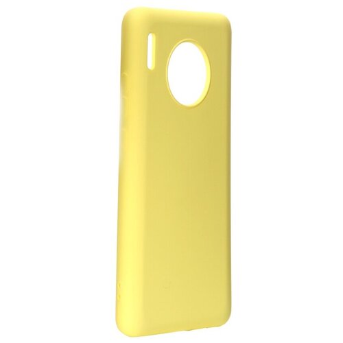 Чехол DF для Huawei Mate 30 Silicone Yellow hwOriginal-05