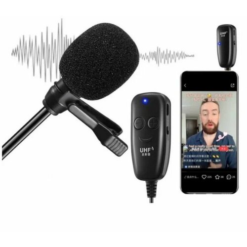 Беспроводной петличный микрофон UHF Lavalier 129000₽