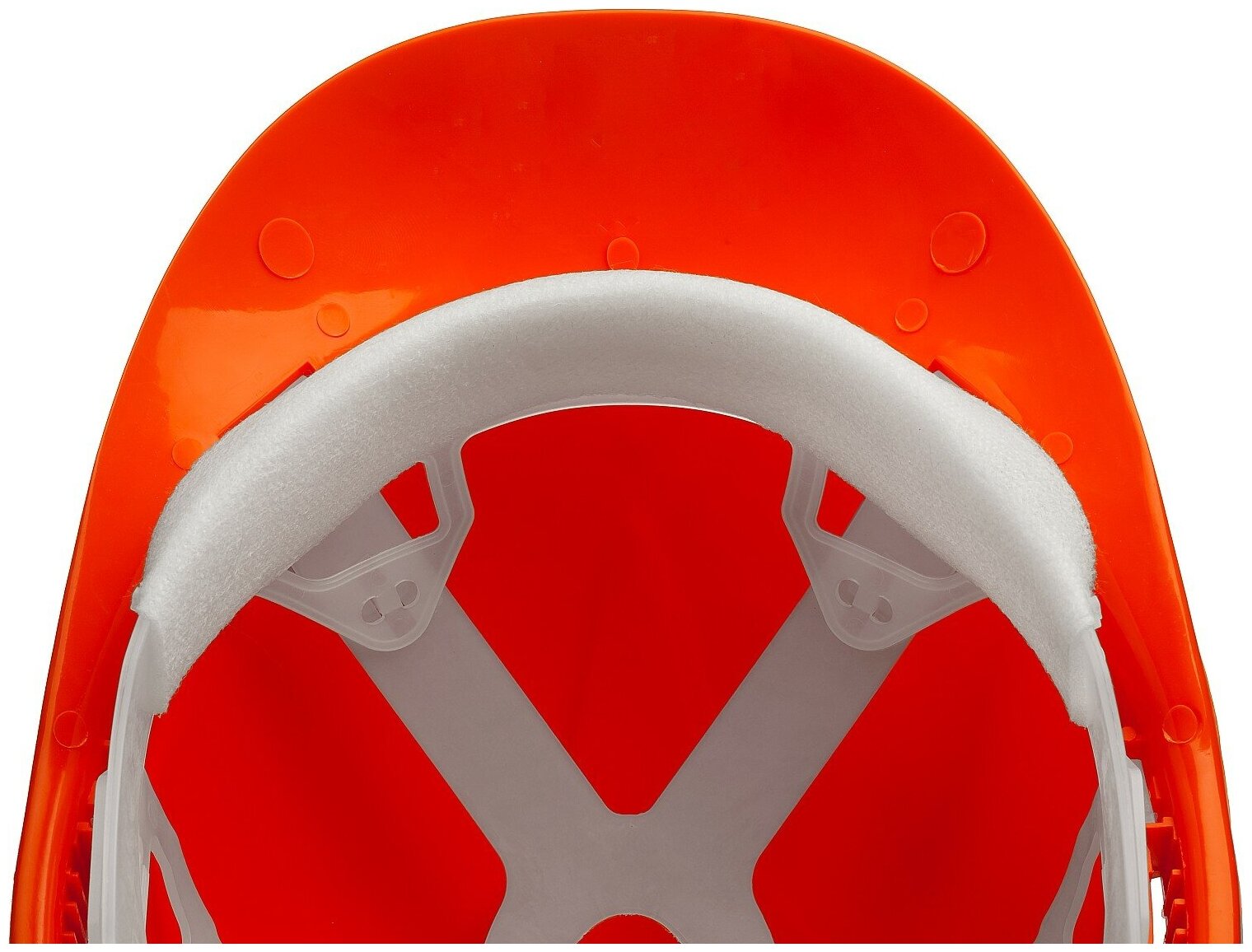 ЗУБР оранжевая, реечный механизм, универсальное крепление для наушников и щитков, защитная каска (11090)