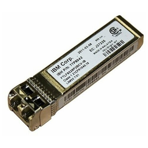 Трансивер IBM / Lenovo 8Gb Адаптер IBM Brocade 8 Gb SFP+ SW Optical Transceiver 99Y0812 45W0500 контроллеры ibm контроллер ibm 44x1920 brocade 20 port 8 gigabit