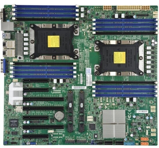 Серверная материнская плата Supermicro C624 MBD-X11DPH-I-B (LGA3647, eATX)