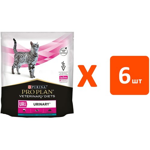 PRO PLAN VETERINARY DIETS UR ST/OX URINARY OCEAN FISH для взрослых кошек при мочекаменной болезни с рыбой (0,35 кг х 6 шт)