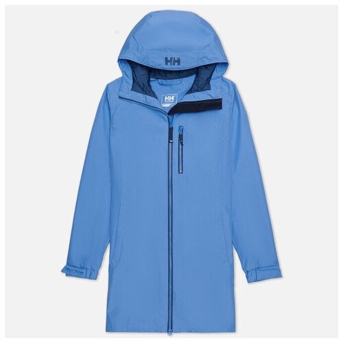 Женская куртка дождевик Helly Hansen Long Belfast 3/4 Length голубой, Размер S