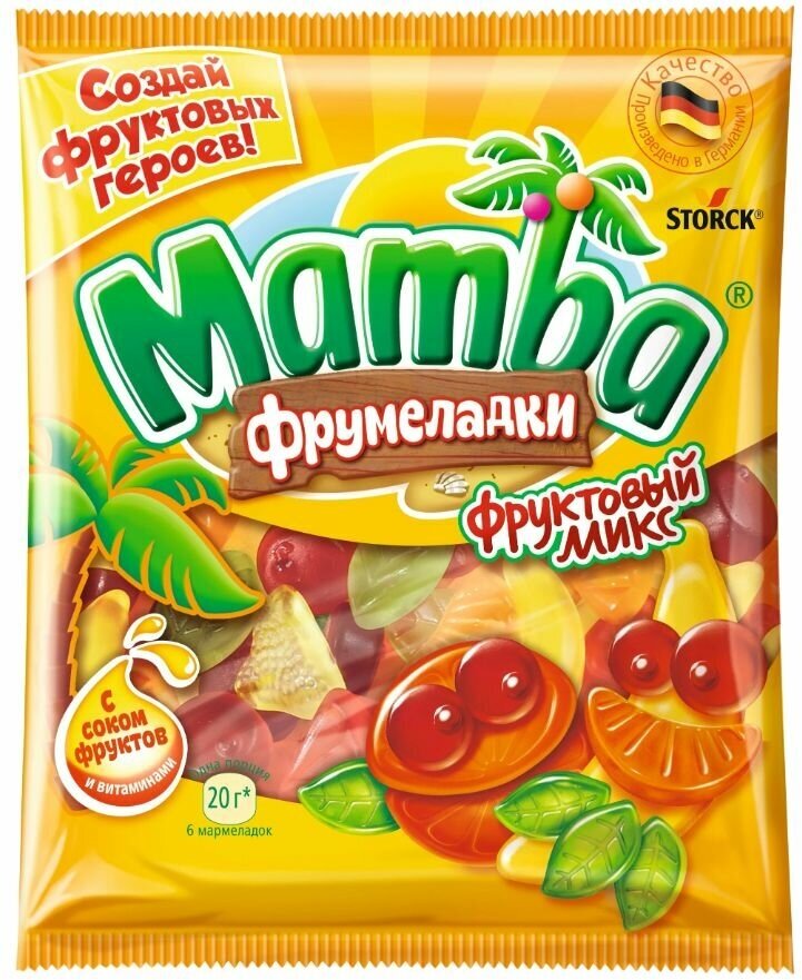 Жевательный мармелад Mamba Фрумеладки и фрукты - фото №3
