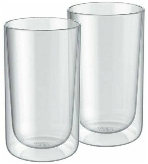 Набор стаканов из двойного стекла для чая, кофе, стеклянные прозрачные для холодных и горячих напитков, не обжигающие с двойным дном 2 шт Alfi 290 мг.