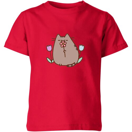 Футболка Us Basic, размер 6, красный мужская футболка кот пушин pusheen cat 2xl синий