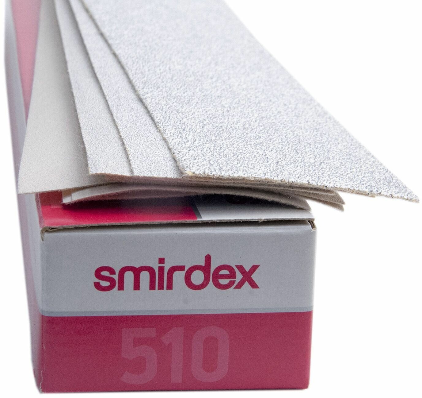 Абразивный шлифовальный лист в полосках на липучке Smirdex 510 White, 70*400мм, P400, 20 шт.