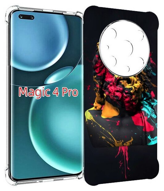 Чехол MyPads арт-статуя-краски для Honor Magic4 Pro / Magic4 Ultimate задняя-панель-накладка-бампер
